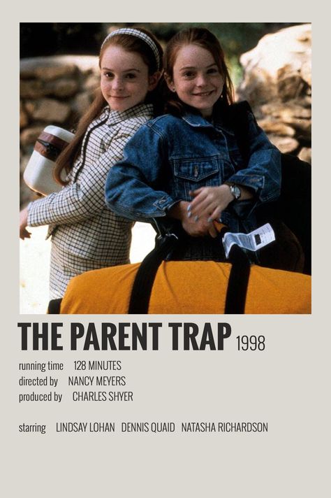 Show Polaroid Poster, The Parent Trap, Film Polaroid, Filmy Vintage, Iconic Movie Posters, Parent Trap, Film Posters Minimalist, Film Maker, Film Poster Design