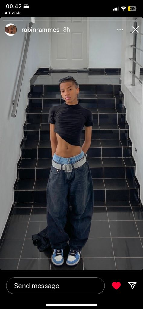 Fem Boys Aesthetic Outfits, Male Y2k Outfit Ideas, Fem Fashion For Men, Twink Outfits Men Fashion, Guys In Crop Tops Aesthetic, Feminine Looking Men, Fem Man Outfits, Fem Guy Outfits, Feminine Boys Style