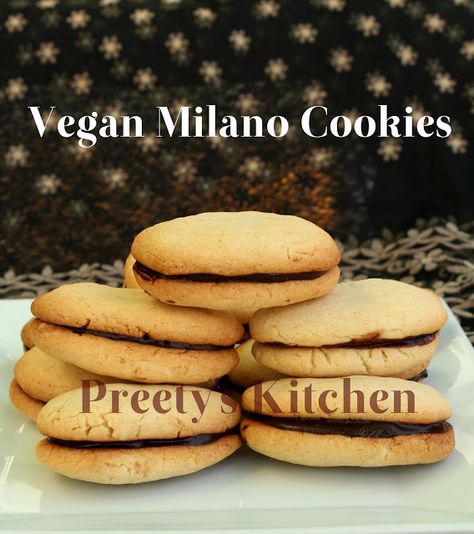 Vegan Milano Cookies, Eggless Cookies Recipes Videos, Eggless Chocolate Cookies Recipes, Easy Eggless Cookie Recipes, Df Dessert, Milano Cookie Recipe, Milano Cookie, Eggless Jowar Cookies, Vegan Gluten Free Dinner