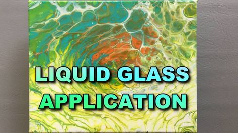 #Liquid #Glass #Application Liquid Glass Art, Liquid Glass Projects, Pour Art, Glass Projects, Pouring Art, Work Out, To Work, First Time, Glass Art