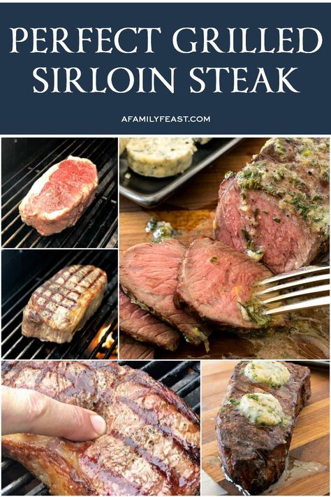 Grilling Sirloin Steak, Grilled Sirloin Steak Recipes, Steak On Gas Grill, Top Sirloin Steak Recipe, Grilled Sirloin Steak, Sirloin Steak Recipe, Grilled Sirloin, Sirloin Recipes, Sirloin Tip Steak