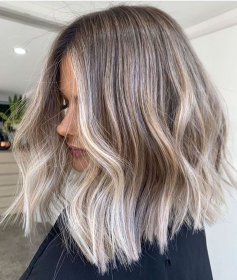 10 Balayage and Ombré Hairstyles for Shoulder-Length Hair 2020 - 2021 Longbob Hair, Ash Blonde Balayage, Graduation Hairstyles, Blonde Hair Inspiration, Balayage Hair Blonde, Short Hair Balayage, Hair Color Highlights, Hair Color Balayage, Shoulder Length Hair