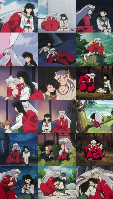 Inuyasha And Kagome Pfp, Inuyasha And Kagome Wallpapers, Inuyasha Kanna, Inuyasha Aesthetic, Inuyasha Wallpaper, Kagome X Inuyasha, Amor Inuyasha, Inuyasha Love, Inuyasha X Kagome