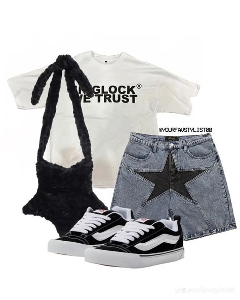 Casual Fly Outfits, Shoes To Get For School 2023, Mariah The Scientist Shirt Outfits, Graphic Outfit Ideas, Fly Girl Style, Knu Skool Vans Outfit Black Women, Christian Zero Tre Outfits, Future Concert Outfit, Shein Inspired Outfits