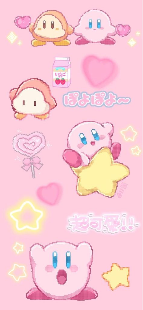 Kirby Iphone Wallpaper Hd, Cute Wallpapers Kirby, Hello Kitty And Kirby Wallpaper, Ipad Kirby Wallpaper, Kirby Wallpaper Aesthetic, Pink Kirby Wallpaper Iphone, Kirby Ipad Wallpaper, Aesthetic Kirby Wallpaper, Kawaii Kirby Wallpaper