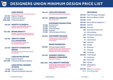 Official DU Design Minimum Price List on Behance Freelance Designer Website, Corporate Folder, Web Design Pricing, Price List Design, Graphic Design Business, Design Fields, Graphic Design Packaging, Graphic Design Tools, Freelance Graphic Design