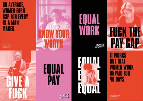 Fu£k The Pay Gap on Behance Gender Pay Gap Poster, Social Media Campaign Design, Gender Pay Gap, Brand Photography Inspiration, Social Templates, Youtube Design, Orange Design, Web Graphic Design, Social Media Campaign