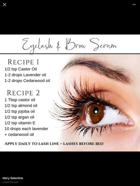 Home Made Lash Serum, Eyelash Serum Diy, Diy Eyelash Growth Serum, Glowup Tips, Grow Eyelashes, How To Draw Eyelashes, Skin Recipes, Eyelash Care, Caster Oil