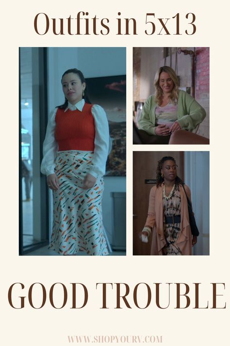 Good Trouble season 5 episode 13 outfits now on Shop Your TV. See what Mariana, Davia, Malika and more are wearing in this week's episode. 13 Outfits, Buy Outfits, Good Trouble, Worn On Tv, Wardrobe Clothes, Shop Clothes, Clothes Style, Style Outfits, Shopping Outfit