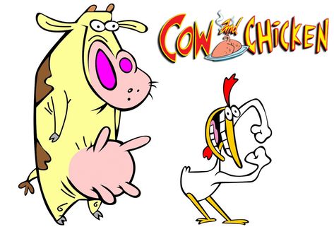 1997, Cow and Chicken is an American animated comedy television series created by David Feiss for Cartoon Network, and the third of the network's Cartoon Cartoons / 26731/HS 1990 Cartoons, Cartoon Network Viejo, Flip Tv, Cow And Chicken, Cartoon Paintings, Chicken Tattoo, Kids Animation, Cartoon Network Characters, Old Cartoon Network