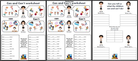 Understand Possibilities with Can and Can’t Worksheets 🚫✅

Teach the concepts of ability and permission effectively with our Free Can and Can’t Worksheets! These resources are designed to help learners understand the use and structure of "can" and "cannot" in English sentences, enhancing both verbal and written skills.

Explore abilities: 

#ModalVerbs #EnglishGrammar #FreeWorksheets #LanguageLearning Can Cannot Worksheet, Initial Sounds Worksheets, Phonics Cvc Words, Phonics Cvc, Phonics Free, English Teaching Resources, Classroom Board, English Fun, English Activities