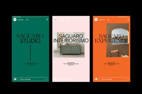 Escola creates an elegant identity for Barcelona and New York-based interior design studio Saguaro — The Brand Identity Colour Exploration, Studio Brand Identity, Muted Colour, Paid Media, New Interior Design, Publication Design, Newsletter Design, Interior Photography, Instagram Design