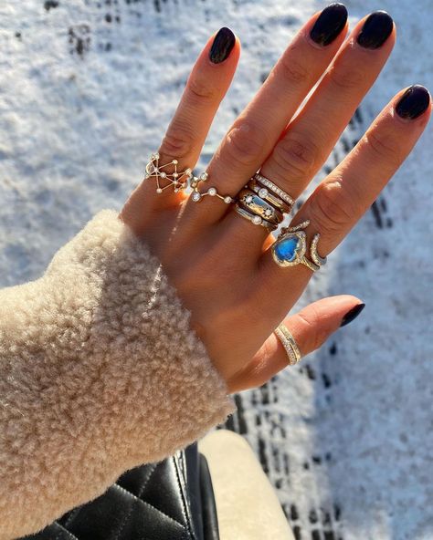 LOGAN HOLLOWELL on Instagram: “Aspen ice 💎❄️💧 Made with magic ✨ #LHlayers” Logan Hollowell, Aspen, Sapphire Ring, Sapphire, Engagement Rings, On Instagram, Instagram