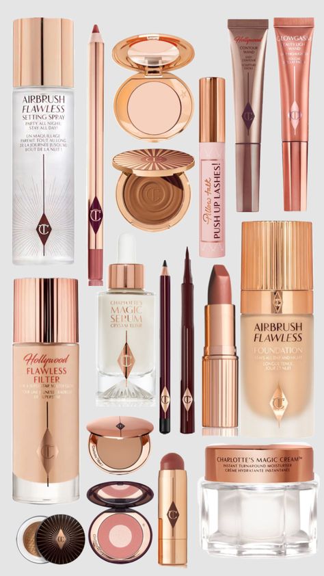 Classy Makeup, Charlotte Tilbury Makeup, Makeup Bag Essentials, Lipstick Kit, Dream List, Eye Makeup Pictures, Ethereal Makeup, Glowing Makeup, Trendy Makeup