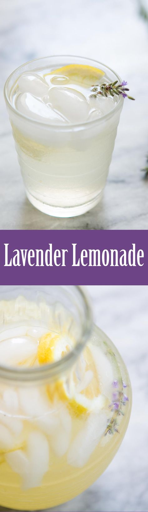 Homemade lemonade infused with lavender! Such a refreshing floral twist on lemonade. Lavender Lemonade Recipe, Nonalcoholic Drinks, Diy Lemonade, Desert Drinks, Homemade Lemonade Recipes, Culinary Lavender, Lavender Syrup, Outdoor Grilling, Squeezed Lemon