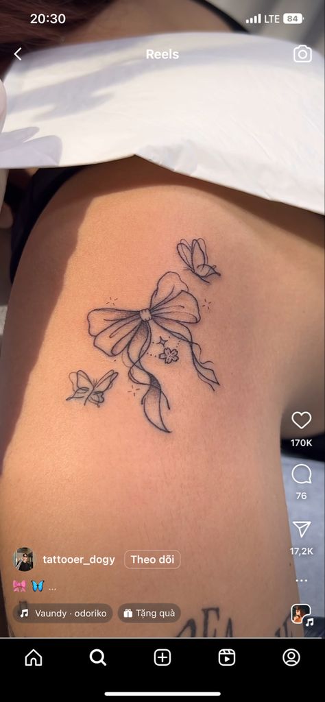 Buttcheek Tattoo Women, Buttcheek Tattoo, Tattoo Women, Tooth Gem, Little Tattoos, Inspirational Tattoos, Cute Tattoos, Tattoos And Piercings, I Tattoo