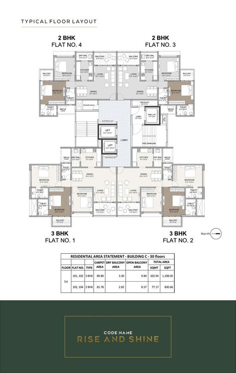 Rise and shine Pune - Balewadi | Remax Atrium Homes The Most Premium Neighbourhood in Pune - Balewadi Rise and shine Pune - Balewadi | Remax Atrium Homes 7 Acres with 60% Open Space | 30+ Designer Amenities Project By Kunal Group - Code Name: Rise & shine Exclusive Pre-Launch Pricing Starts at- 2 BHK - 830 sqft - Rs 82 Lac 3 BHK - 1108 sqft - Rs 1.23 Lac 4 BHK - 1660 sqft - Rs 1.64 Lac 8 Tower - 30 Floor | B+G+P1 Parking All units are East -West (Vastu Compliant) Atrium Homes, Architectural Thesis, Row House Design, Atrium House, Residential Building Design, Code Name, Apartment Floor Plan, Apartment Floor Plans, Resort Design