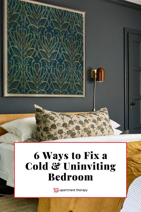 See how designers suggest warming up a bedroom that feels bare, cold, or uninspired, especially during the winter. Cozy Large Bedroom, Parents Bedroom, Holland House, Cold Room, Dreamy Bedrooms, Bedroom Wardrobe, Warming Up, Bedroom Boho, Large Bedroom