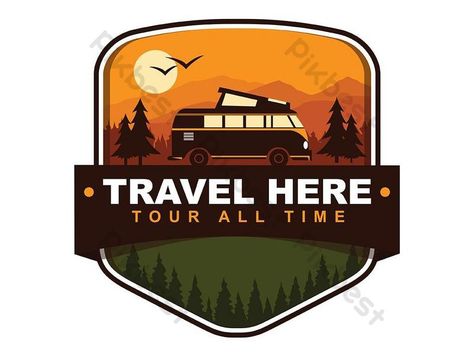 Road Trip Logo, Travelling Agency, Trip Logo, Agency Logo, Logo Professional, Powerpoint Word, Presentation Video, Logo Design Free, Travel Logo