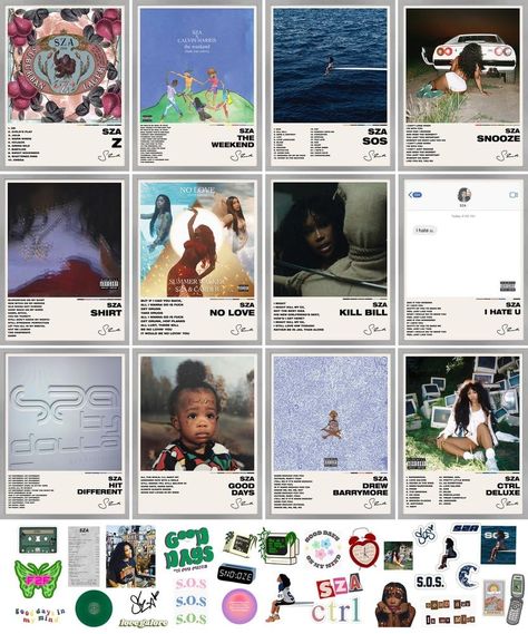 PRICES MAY VARY. 🎵 TIME TO TAKE YOUR BORNING BEDROOM TO EXCITING. Decorate Your Room With Album Posters By Your Favorite Artists Like SZA Poster, Posters SZA, SZA Album Poster & SZA Posters For Room! 🎵ULTIMATE MUSIC DECOR PACK: A Set Includes 13 Album Pictures, 25 Music Stickers & 52 Sticky Dots! The Cute Room Decor Album Cover Canvas Photos Have A Matte Finish. Each Photo Is 12x16 Inches And Comes In A Protective Box! 🎵PERSONALIZED ROOM: The Wall Poster, Wall Collage Kit Covers 4.5 x 4 Feet Sza Album Cover Poster, Album Covers For Wall, Sza Album Cover, Personal Magazine, Posters Album Covers, Sza Poster, Album Pictures, Canvas Photos, Album Posters