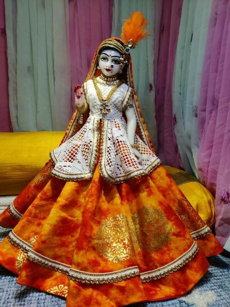 Deity Clothes, Gud Morning Images, Shri Radha, Laddu Gopal Dresses, Shree Krishna Wallpapers, Long Gown Design, Radha Krishna Images, Radha Rani, Radha Krishna Photo