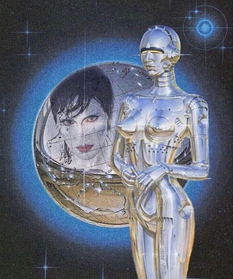 Retro Sci Fi Aesthetic, Bella Hadid Model, Cyborgs Art, Retro Gadgets, Weird Dreams, Futuristic Art, Retro Futuristic, Ethereal Art, Futurism