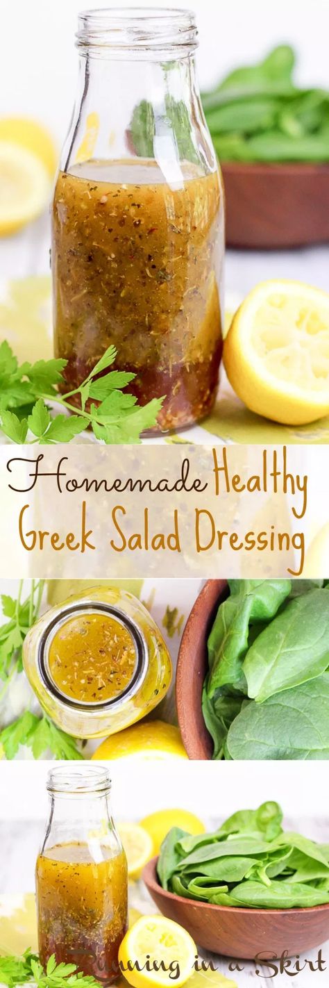 Healthy Greek Salad Dressing, Homemade Greek Salad Dressing, Healthy Greek Salad, Sugar Free Salad Dressing, Homemade Greek Salad, Greek Salad Dressing Recipe, Salad Taco, Salad Macaroni, Salad Cucumber