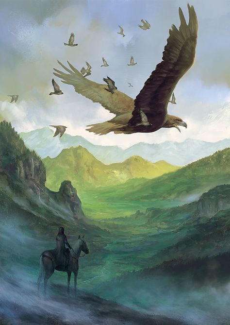 Giant Eagle: Flying Monsters, Creature Fantasy, Middle Earth Art, Spirit Art, Eagle Art, Jurassic World Dinosaurs, Giant Eagle, Fantasy Beasts, Fantasy Monster