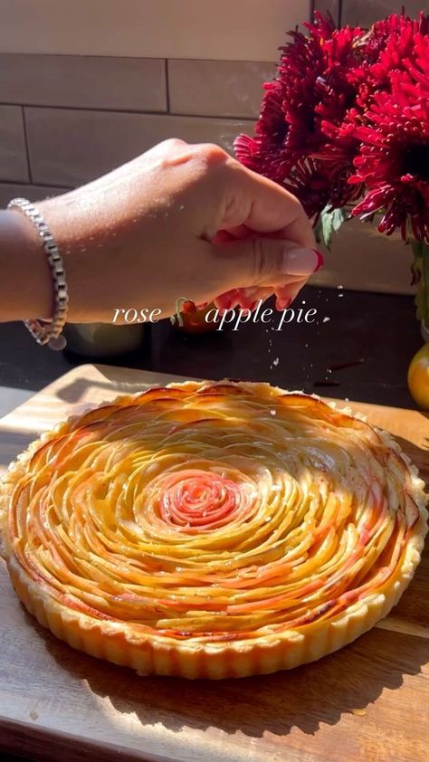 554K views · 10K reactions | A Cozy Kitchen on Reels | Auni · Twinkling Lights (Reimagined) Rose Apple Pie, Apple Rose Pie, French Apple Tart, Fancy Desserts Recipes, Rose Apple, Christmas Recipes Appetizers, Sunday Recipes, Fall Dessert Recipes, Dandelion Recipes