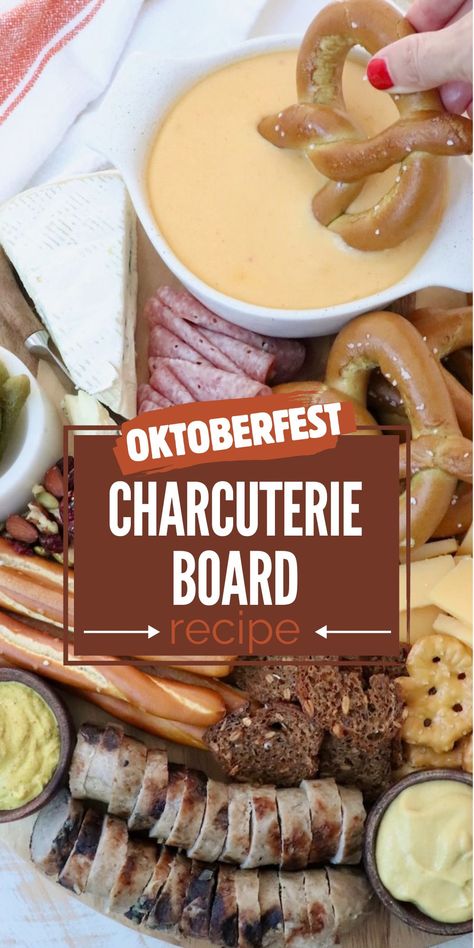 Celebrate the world's largest beer festival, no matter where you are in the world, with this delicious Oktoberfest Board! This German-style spin on a charcuterie board is easy to make and filled with authentic German foods! Pair it with your favorite German beers and you'll immediately be transported to Munich for fun times with tasty snacks. Oktoberfest Charcuterie, Oktoberfest Appetizers, Oktoberfest Party Food, Football Brunch, Oktoberfest Appetizer, Spring Charcuterie, German Appetizers, Pub Cheese, Octoberfest Party