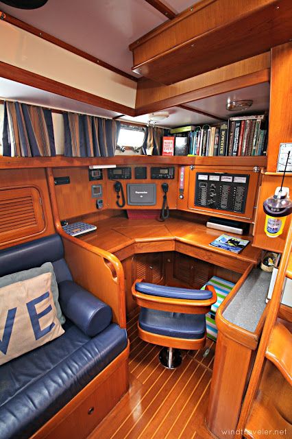 Windtraveler: We Bought a New Boat: But Why? The Method Behind our Madness (and a photo tour!) Living In A Boat, Sailboat Living Interiors, House Boat Interior, Ship Interior, Boat Living, Boat Interior Design, Boat House Interior, Houseboat Living, Sailboat Interior