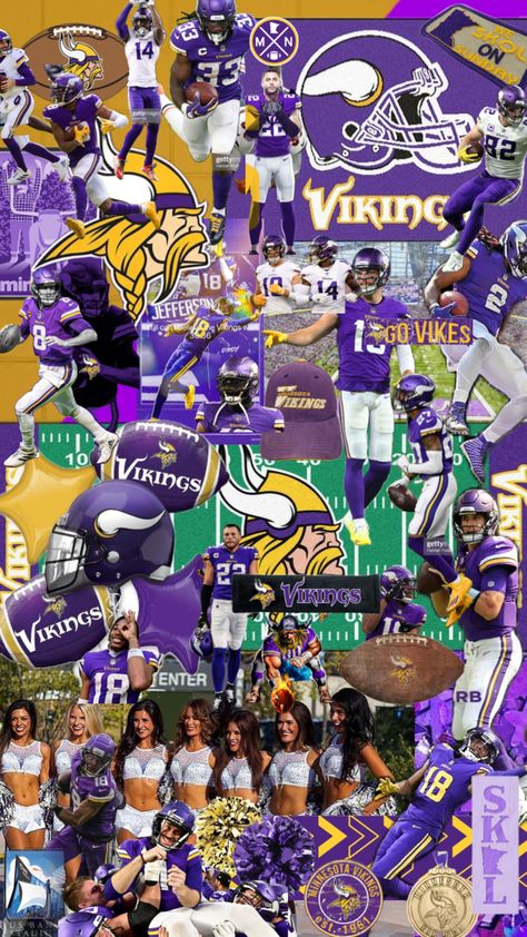 Football Wallpaper Aesthetic Nfl, Minnesota Vikings Wallpaper, Nfl Vikings, Viking Wallpaper, Viking Aesthetic, Football Background, Vikings Football, Phone Wallpaper Images, Football Wallpaper