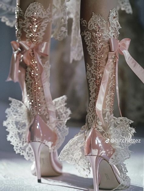 Glamourous Heels, Pink Platform Heels, Fashion Things, Cute Shoes Heels, Clothing Design Sketches, Fancy Shoes, Closet Fashion, Art Styles, Fantasy Clothing