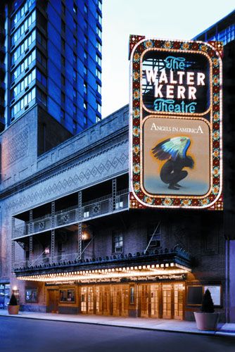 Broadway Marquee, Nyc Broadway, Movie Marquee, Angels In America, New York Theater, Live House, Theatre Posters, Loading Dock, Musical Theatre Broadway