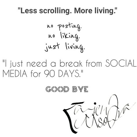 Bye Social Media, Social Media Break Announcement, Take A Break Quotes, Break Quotes, Time Meaning, Social Media Break, Good Bye, Need A Break, Cute Poses For Pictures