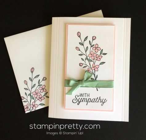 Stampin Up Touches of Texture Sympathy card idea - Mary Fish stampinup Handmade Sympathy Cards, Stampin Up Sympathy Cards, Stampin Up Stamps, Cards Sympathy, Sympathy Cards Handmade, Mary Fish, Papercraft Ideas, Stampin Pretty, Deepest Sympathy