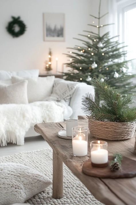 "Create a cozy and minimalistic holiday atmosphere with Scandinavian Christmas Decor! ❄️🎄 Perfect for bringing a touch of Nordic charm to your festive celebrations. 🌟✨ #ScandinavianChristmas #HolidayDecor #MinimalistChristmas" Nordic Christmas Scandinavian Style, Nordic Style Christmas, Christmas Scandinavian Style, Scandinavian Christmas Decor, Scandinavian Christmas Decorations, Nordic Christmas, Minimalist Christmas, Scandinavian Home, Scandinavian Christmas