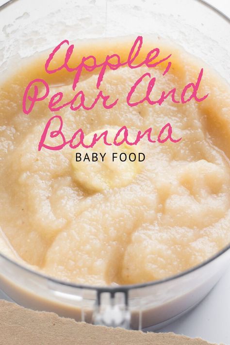 Pear Puree Recipes, Baby Food Stage 2 Recipes, Pear Puree Baby Food, Stage 2 Baby Food Recipes, Pear Baby Puree, Apple Puree For Baby, Pear Baby Food, Baby Food Homemade, Homemade Baby Puffs