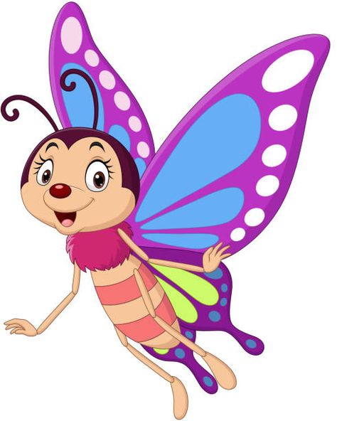 Butterfly Cartoon Images, Funny Butterfly, Eagle Cartoon, Pirate Cartoon, Butterfly Flying, Cartoon Bat, Pumpkin Vector, Cartoon Butterfly, Kindergarten Learning Activities