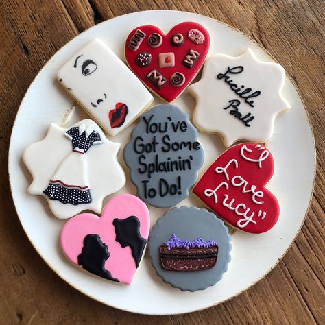 #ilovelucy #decoratedcookies Lucille Ball, Love Lucy, I Love Lucy, 18th Birthday, Cookie Decorating, Sugar Cookie, I Love, Baking, Cake