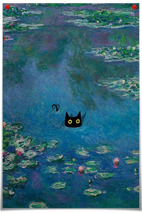 https://amzn.to/44ue6yH Beginner Art Ideas, Illustration Art Animals, Do Not The Cat, Black Cat Decor, Ephemeral Art, Illustration Kunst, Background Painting, Sunflower Canvas, Black Cat Art