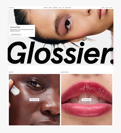 Glossier – Barkas Glossier Ad Campaign, Glossier Campaign, Glossier Branding, Glossier Ad, Glossier Packaging, Job Inspiration, Digital Marketing Design, Beauty Marketing, Digital Experience