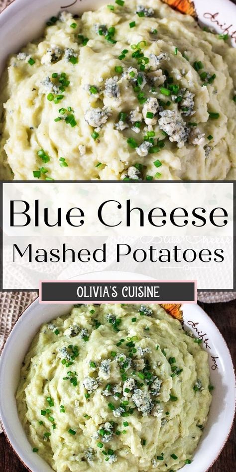 Mashed Potato Recipe, Blue Cheese Recipes, Cheese Mashed Potatoes, Holiday Side Dish, Vegetarian Side Dishes, Holiday Side, Mashed Potato Recipes, Side Dishes Recipes, Holiday Side Dishes