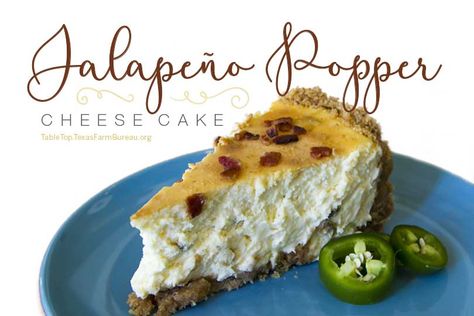 Bacon Cheesecake, Savory Cheesecake, Dude Food, Texas Farm, Jalapeno Cheese, Stuffed Jalapenos With Bacon, Jalapeno Popper, Cheese Topping, Jalapeno Poppers