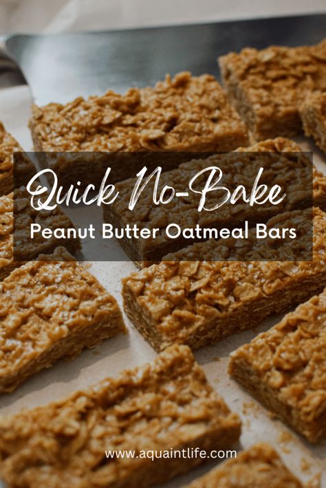 Peanut Butter Bars Healthy, Oat Bars Healthy, Oatmeal Bars Healthy, Easy Yummy Breakfast, Peanut Butter Oat Bars, No Bake Oatmeal Bars, Peanut Butter Oatmeal Bars, Peanut Butter Protein Bars, Oatmeal Breakfast Bars