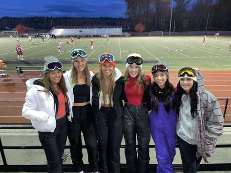 Ski Out Football Theme, Ski Spirit Day Outfit, Ski Day Spirit Week, Ski Out Football Game, Ski Theme Football Game, Sprit Week Themes, Snowboarder Halloween Costume, Ski Costume, Fnl Outfits