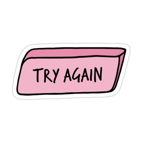 Pink Eraser, Funny Laptop Stickers, Whatsapp Stickers, Positivity Stickers, Sticker Design Inspiration, Preppy Stickers, Work Stickers, Tumblr Stickers, Inspirational Stickers