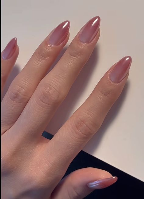 Autumn Nails Aesthetic, Uñas Soft Gel, Pink And Brown Nails, Soft Gel Nails, Hello Nails, Subtle Nails, Blush Nails, Minimal Nails, Casual Nails