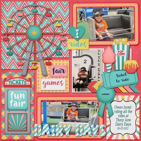 Amusement Park Scrapbook Page Ideas | 1000+ images about Scrapbook Layouts (State Fair/Amusement Park) on ... Scrapbook Page Ideas, Bridal Shower Scrapbook, Family Layout, Dog Scrapbook, Vacation Scrapbook, Simple Scrapbook, Summer Scrapbook, Birthday Scrapbook, Family Scrapbook