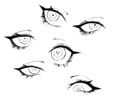 Rolling Eyes Drawing Reference, Eyes Drawing Reference, Female Anime Eyes, Female Drawing Base, Anime Face Drawing, How To Draw Anime Eyes, Witch Drawing, Female Face Drawing, Cute Eyes Drawing